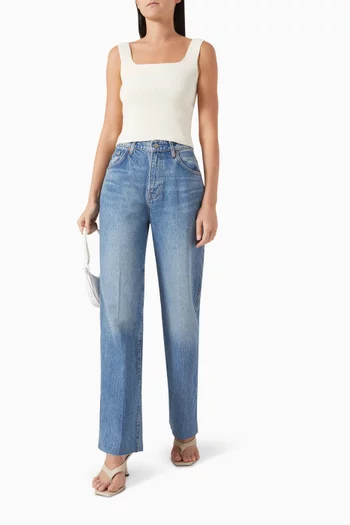 Val 90s Mid-rise Jeans in Cotton Twill