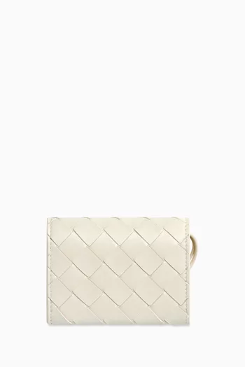 محفظة أنديامو صغيرة بتصميم ظرف جلد مجدول