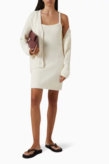 x GI Bouclé-knit Mini Dress in Cashmere-blend