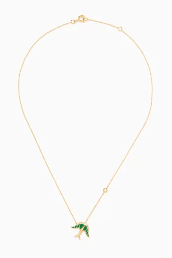 Mini Alicia Bird Diamond Necklace in 18kt Gold