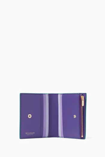 Serpenti Forever Compact Wallet in Leather