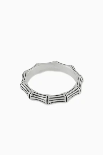 Bamboo Ring in Sterling Silver