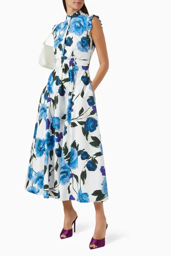 Violetta A-line Dress in Cotton Poplin