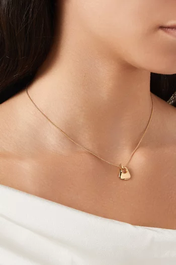 Hera Ridge Mini Pendant Necklace in 18kt Recycled Gold-vermeil