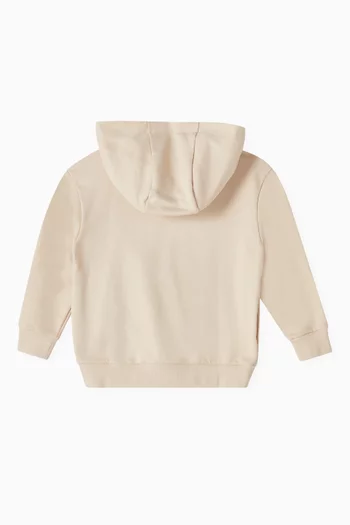 Monogram Patch Hoodie in Cotton