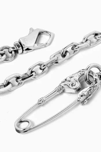Arabesque Pin Bracelet in Sterling Silver