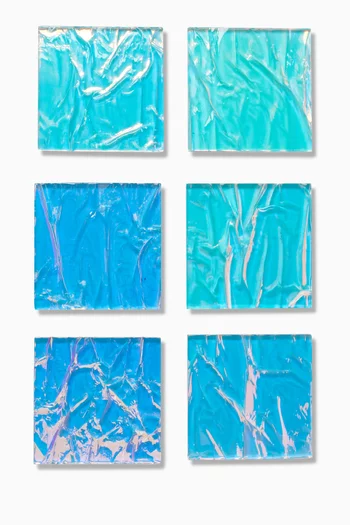 Iridescent Crushed Ice Coasters in Acrylic