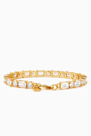 Eternity Bracelet in 18kt Gold-plated Brass