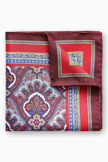 Paisley Pocket Square in Silk