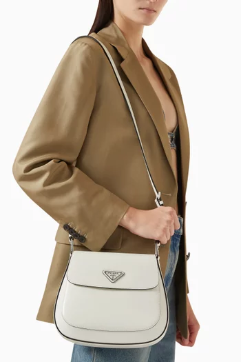 Cleo Shoulder Bag in Brushed Leather