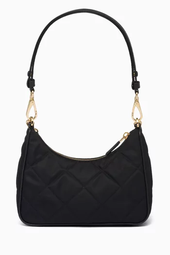 Mini Re-Edition 1995 Chaîne Shoulder Bag in Quilted Nylon