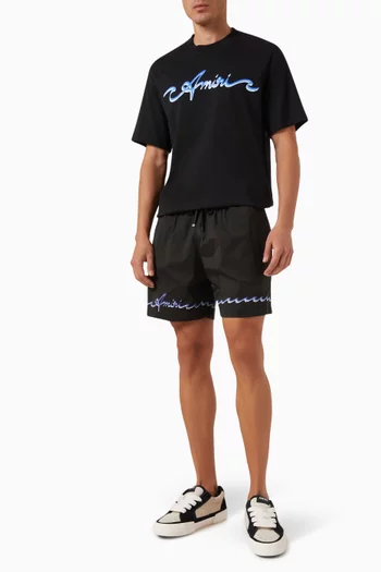 Wave Swim Shorts in Nylon