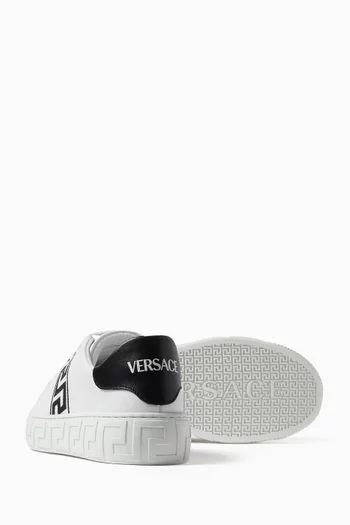 Embroidered Greca Sneakers
