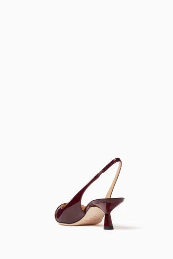 Amita 45 Slingback Pumps in Patent Leather