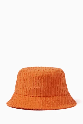 Berra Monogram Camper Bucket Hat in Towel Terry