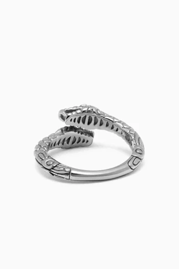 Vintage-inspired Snake Ring in Stainless Steel