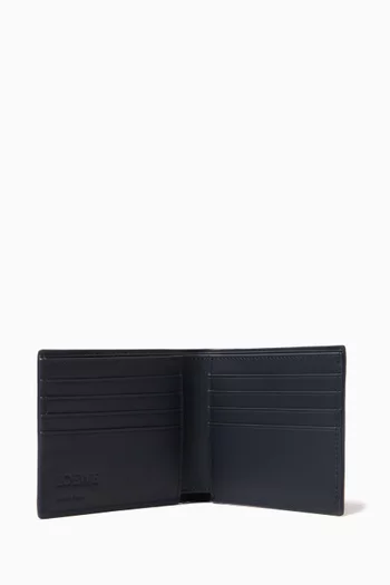 Bifold Wallet in Textured Calfskin