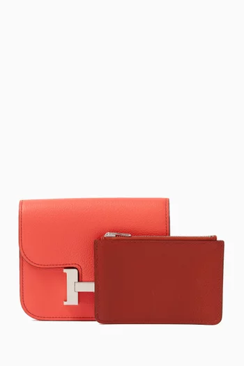 Constance Slim Wallet in Leather