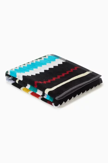 Curt Zigzag Hand Towel in Cotton