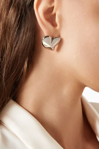 Sweetzer Stud Earrings in Silver-plated Stainless Steel