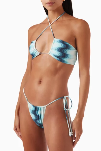 Louisa Bikini Top in Stretch Nylon