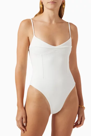 Monica One-piece Swimsuit in Crepe
