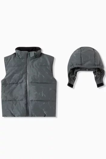 Monogram Jacquard Vest in Nylon