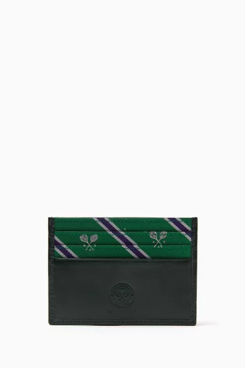 حافظة بطاقات بشعار Wimbledon جلد