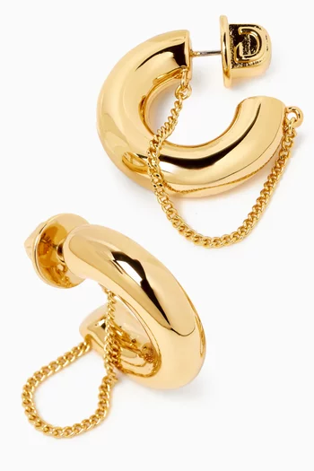 Mini Miley Hoop Earrings in 12kt Gold Plated Brass