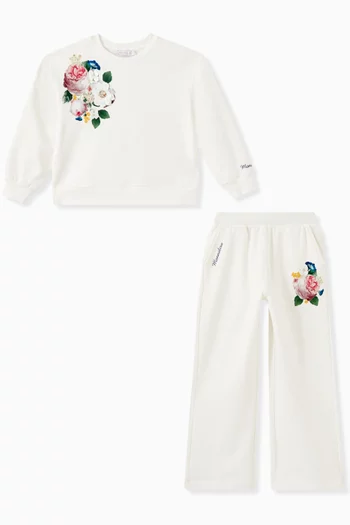 Floral 2-piece Tracksuit in Cotton