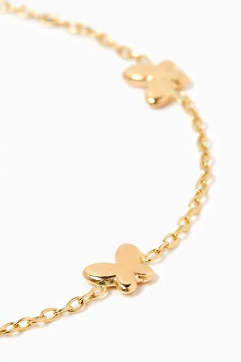 Butterfly Bracelet in 18kt Yellow Gold