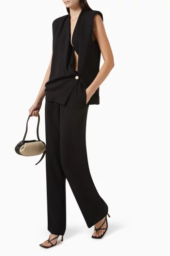 Soto Wide-leg Pants in Crepe