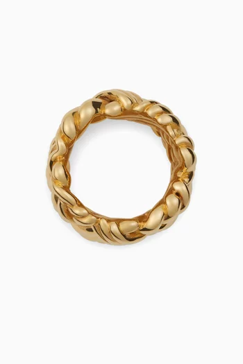 Intreccio Ring in 18kt Gold-plated Silver