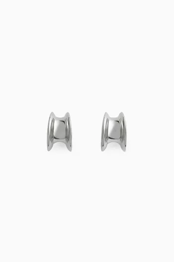 H Beam Earrings in Enamel and Sterling-silver
