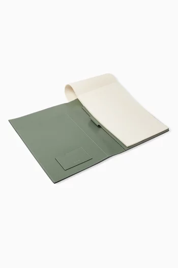 A4 Notepad & Card Holder in Calfskin