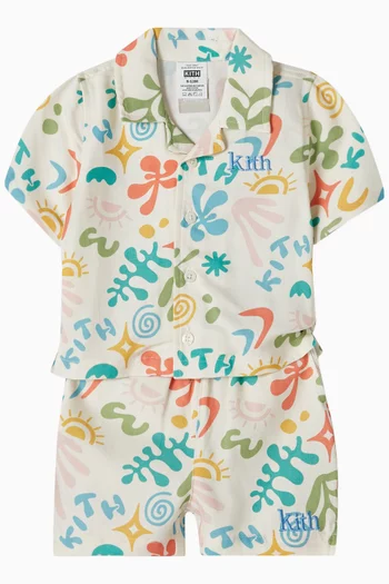 Floral Camp Shirt in Cotton