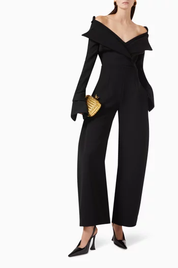 Rounded Tailored Pants in Suiting Fabric