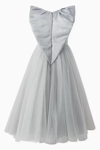 Ophelie Bow-embellished Dress in Tulle