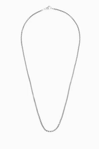 Box Chain Necklace in Stainless Steel