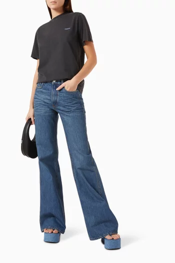 Wide-leg Jeans in Denim