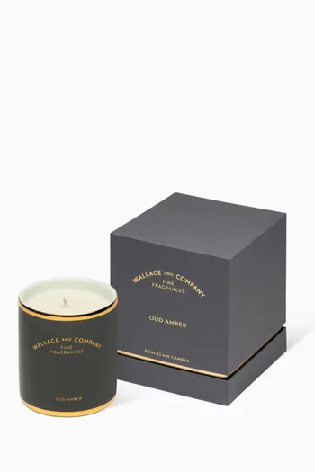 Oud Amber Porcelain Candle, 300ml