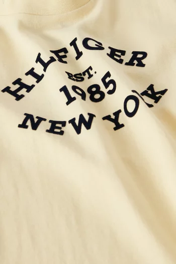 Monotype Flock Logo T-shirt in Cotton