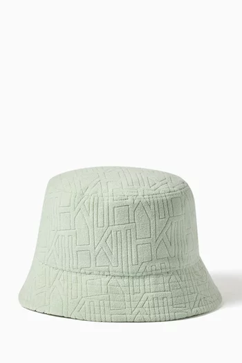 قبعة باكيت بنقشة شعار الماركة
