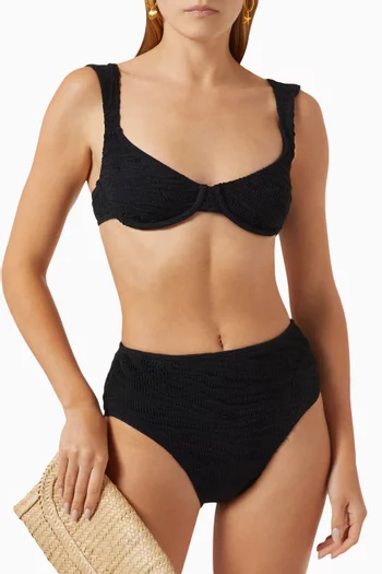 Georgia Balconette Bikini Top in Authentic Crinkle™ Fabric