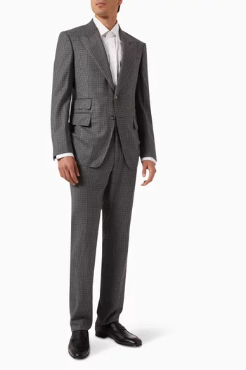 Prince of Wales Shelton Suit in Wool-blend