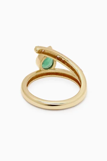 Suave Diamond Ring in 14kt Yellow Gold
