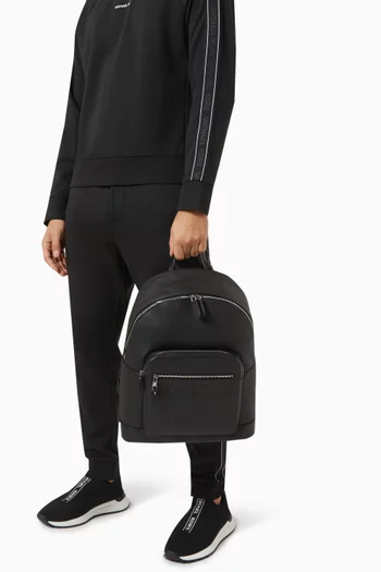Commuter Backpack in Pebbled Leather