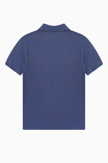 Patch-pocket Polo Shirt in Cotton-jersey