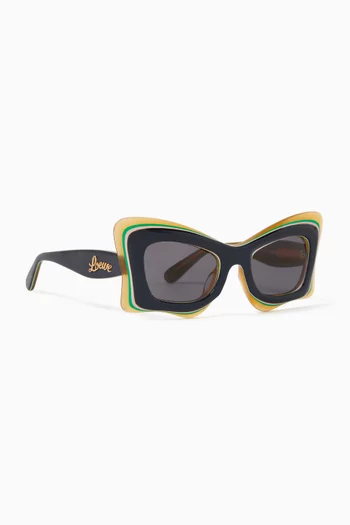 Paula Ibiza Asymmetrical Sunglasses in Acetate