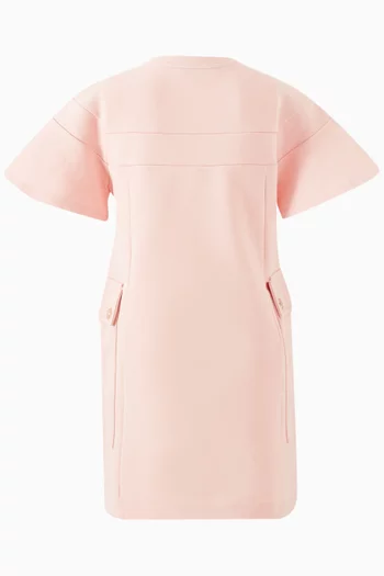 Flared Sleeves Dress in Cotton